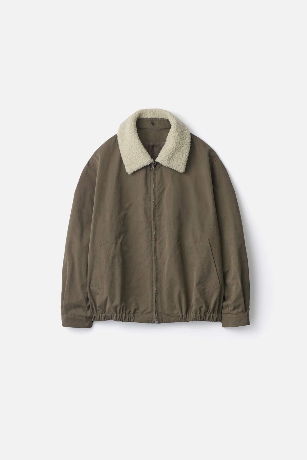 ssstein Detachable Collar Resin Finish Cotton Jacket