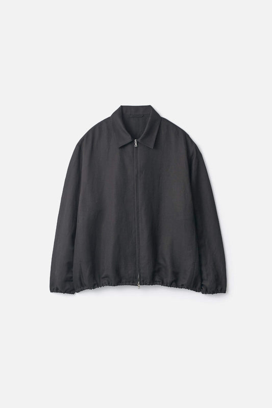 ssstein Silk Linen Twill Light Zip Jacket