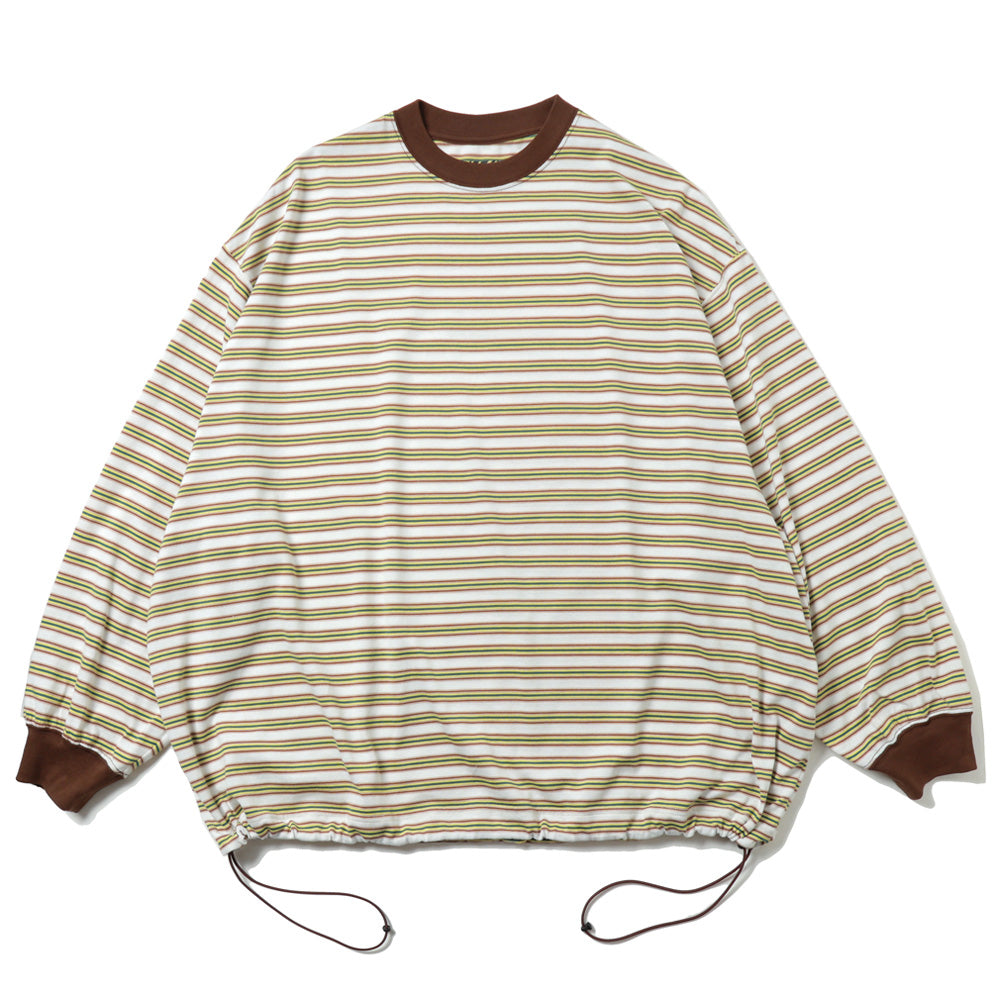 is-ness BALLOON LONG T SHIRT Border