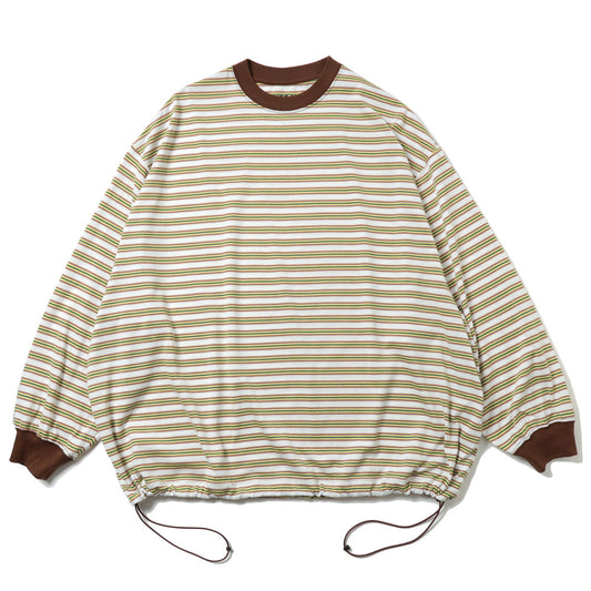 is-ness BALLOON LONG T SHIRT Border