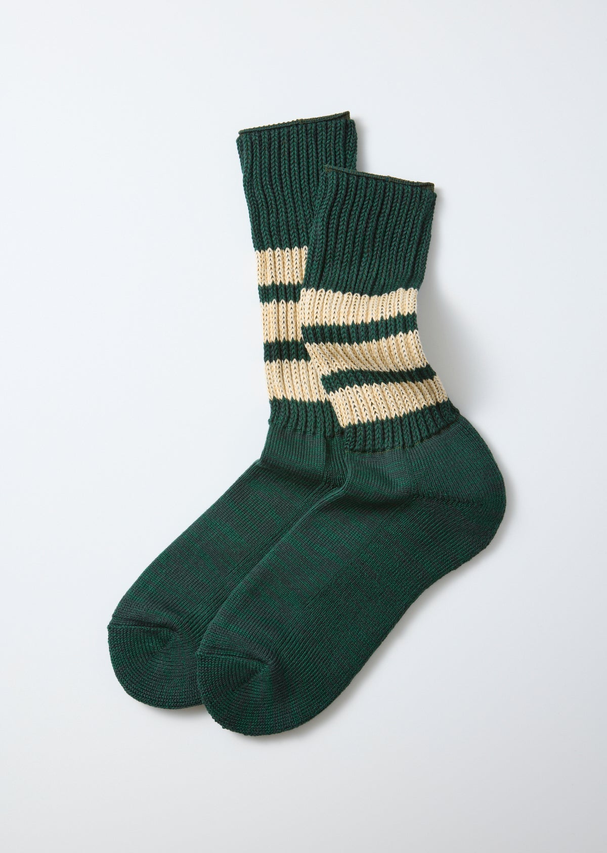 RoToTo COARSE RIBBED CREW SOCKS ”COLLEGE COLORS”