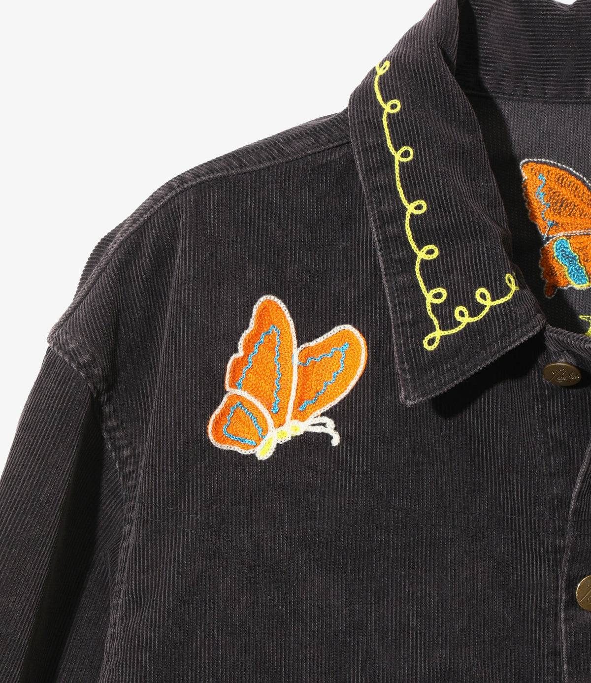 Needles Papillon Emb. Jean Jacket - 14W Corduroy