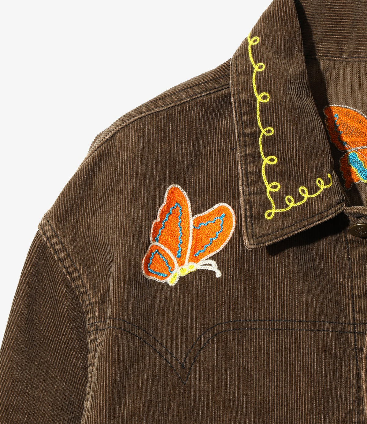 Needles Papillon Emb. Jean Jacket - 14W Corduroy