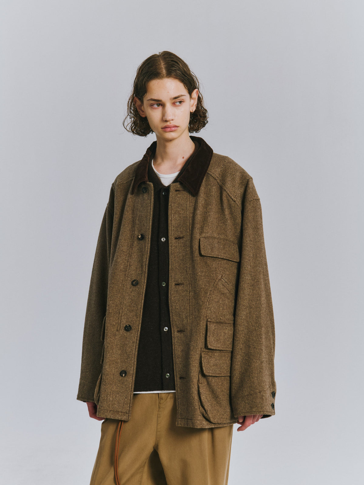ANCELLM WOOL BLANKET HUNTING JACKET