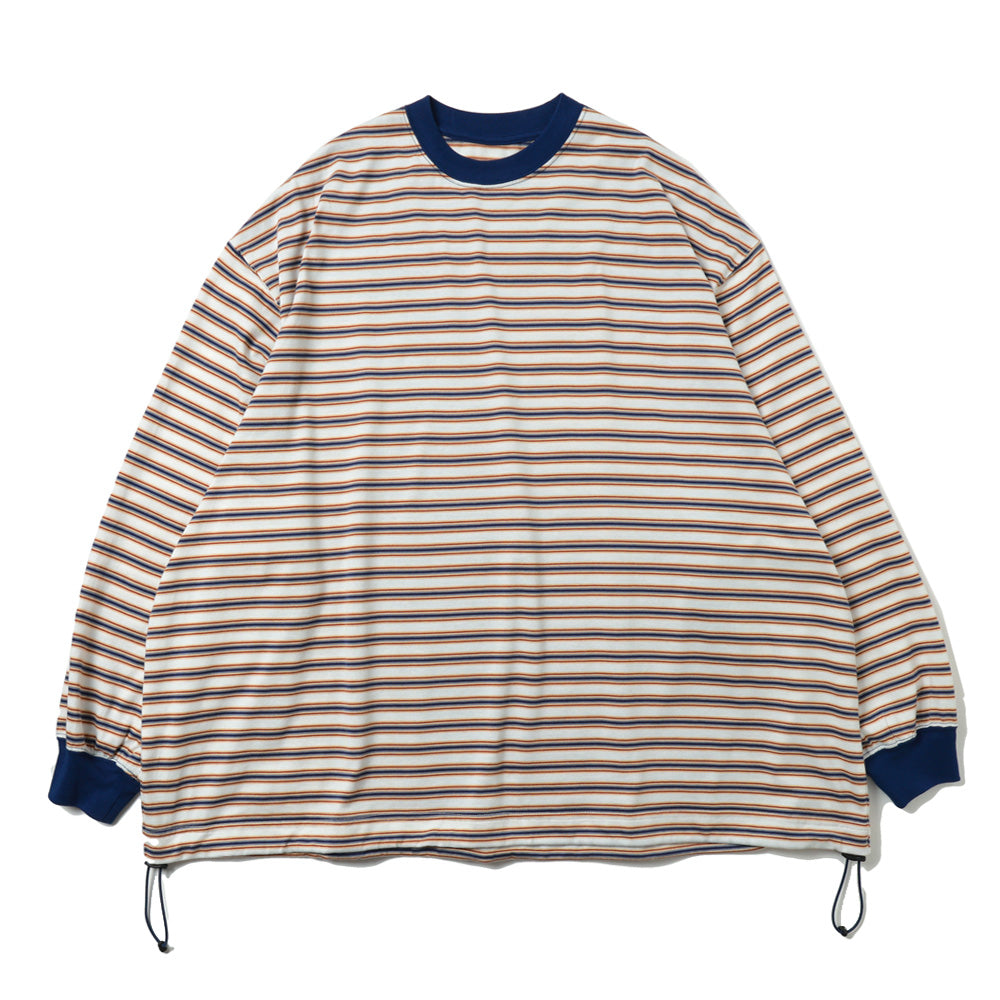is-ness BALLOON LONG T SHIRT Border