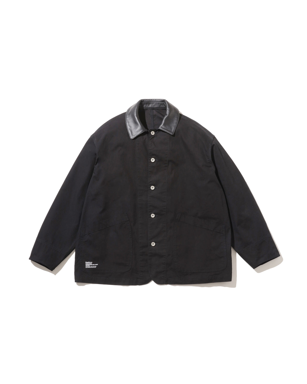 FreshService COTTON CANVAS LEATHER COLLAR WORK JACKET