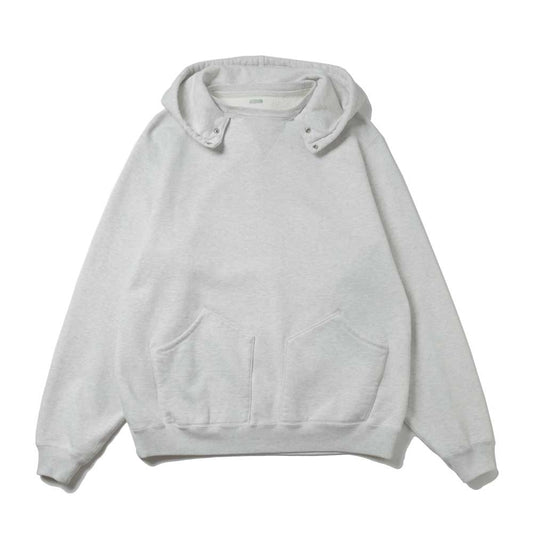 A.PRESSE Vintage Attached Snap Hood Sweat Parka