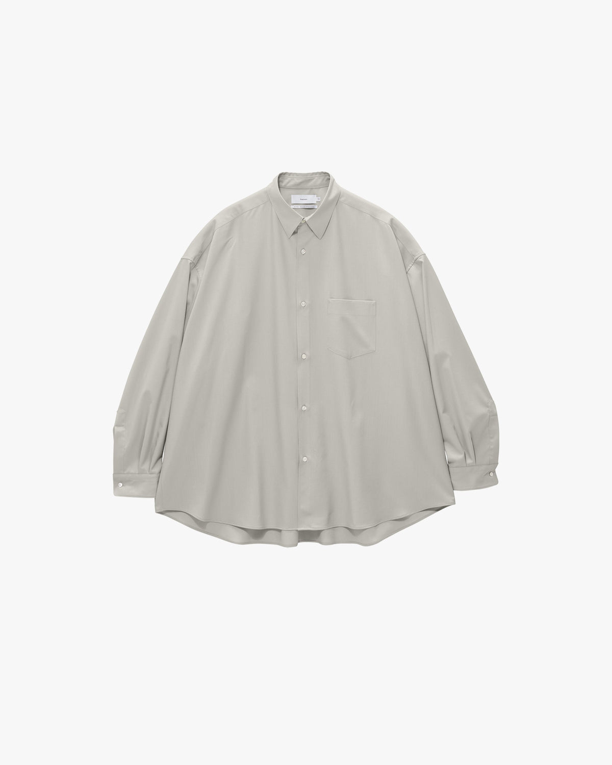 Graphpaper Extra Fine Wool L/S Oversized Regular Collar Shirt