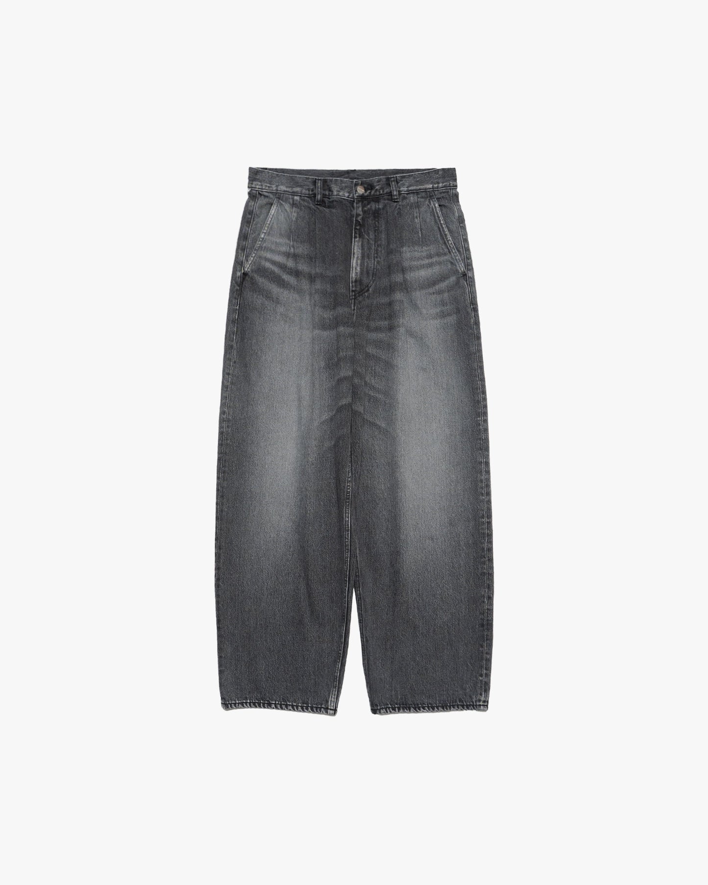 Graphpaper Selvage Denim Two Tuck Pants - LIGHT FADE