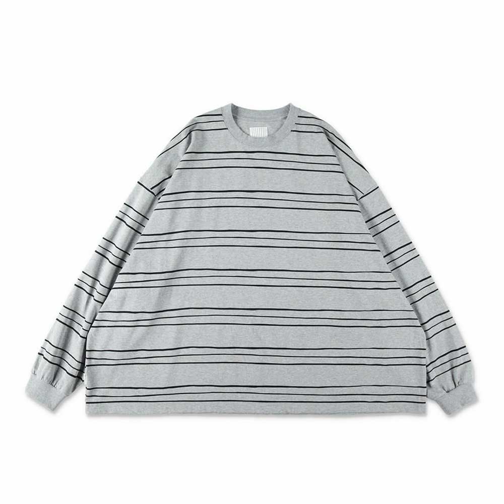 S.F.C (STRIPES FOR CREATIVE) SUPER BIG LS TEE (MULTI STRIPE)