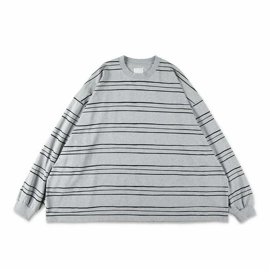 S.F.C (STRIPES FOR CREATIVE) SUPER BIG LS TEE (MULTI STRIPE)