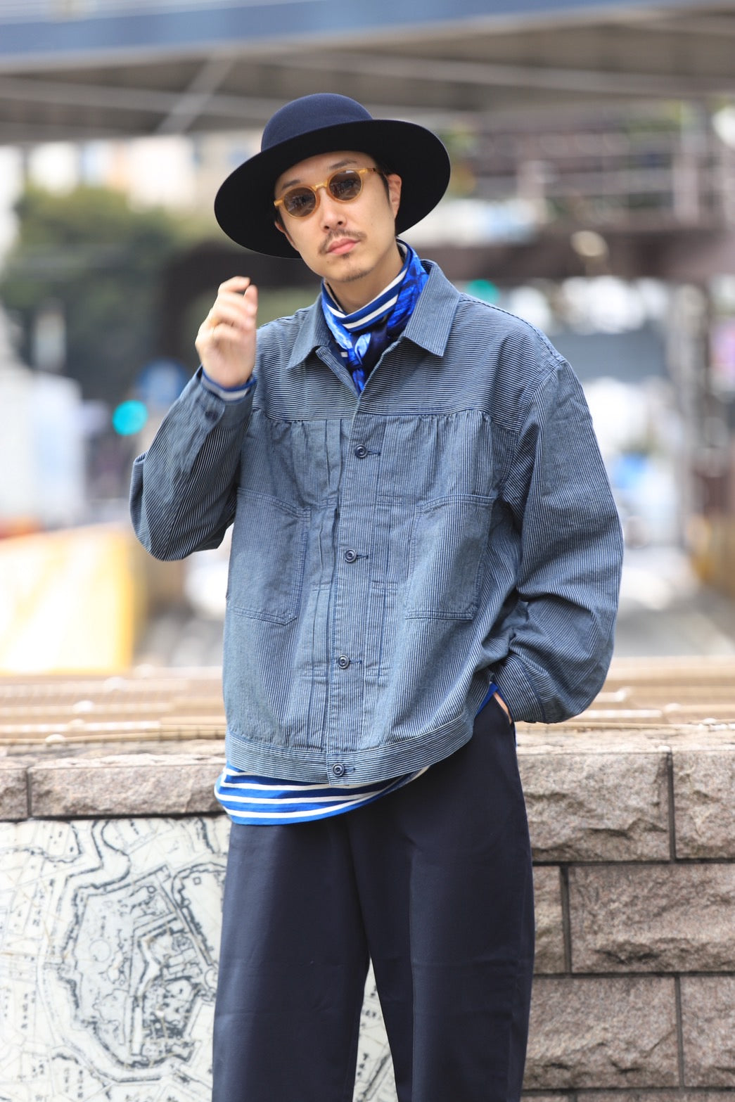 Porter Classic FRENCH HICKORY SHORT JACKET