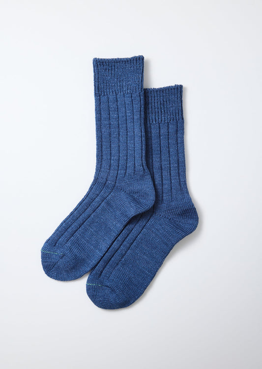RoToTo ORGANIC COTTON INDIGO TONE SOCKS
