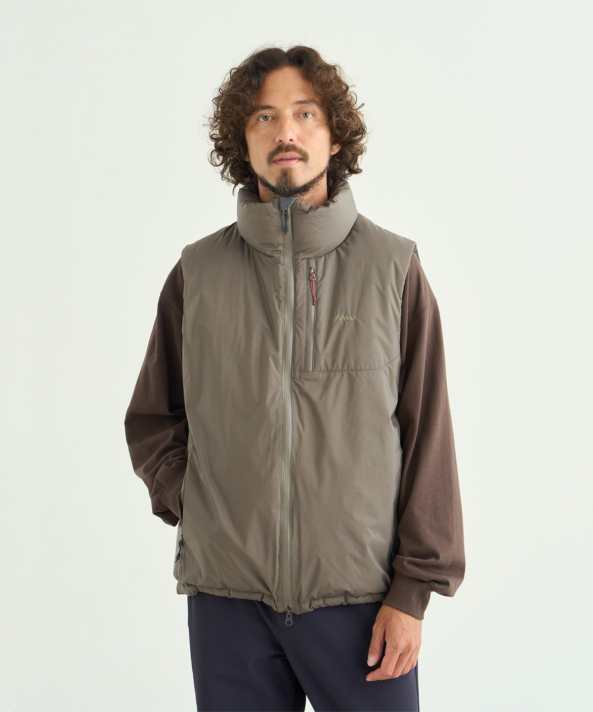 NANGA AURORA TEX STAND COLLAR DOWN VEST