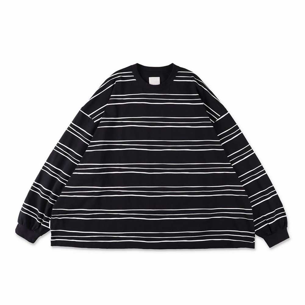 S.F.C (STRIPES FOR CREATIVE) SUPER BIG LS TEE (MULTI STRIPE)