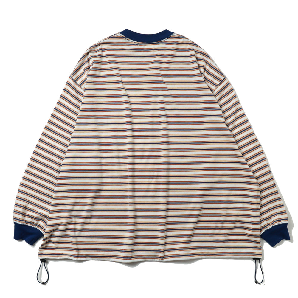 is-ness BALLOON LONG T SHIRT Border