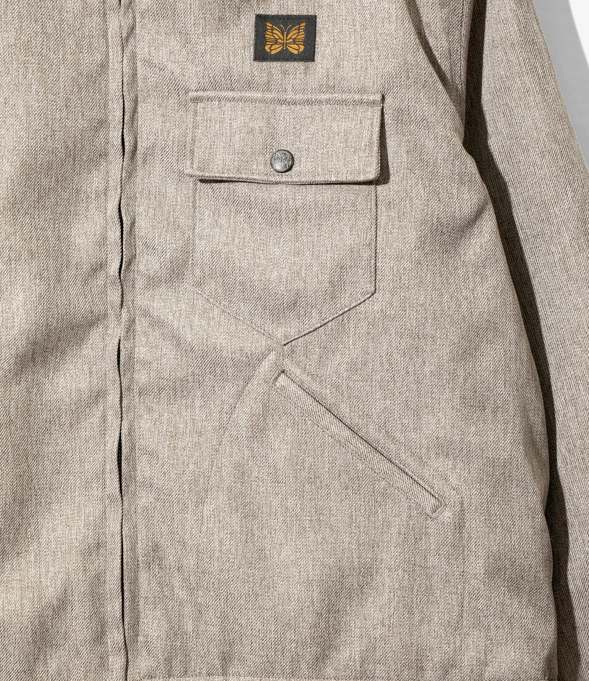 Needles Railroad Zip Jacket - Melange Double Cloth