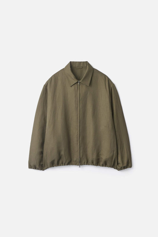 ssstein Silk Linen Twill Light Zip Jacket