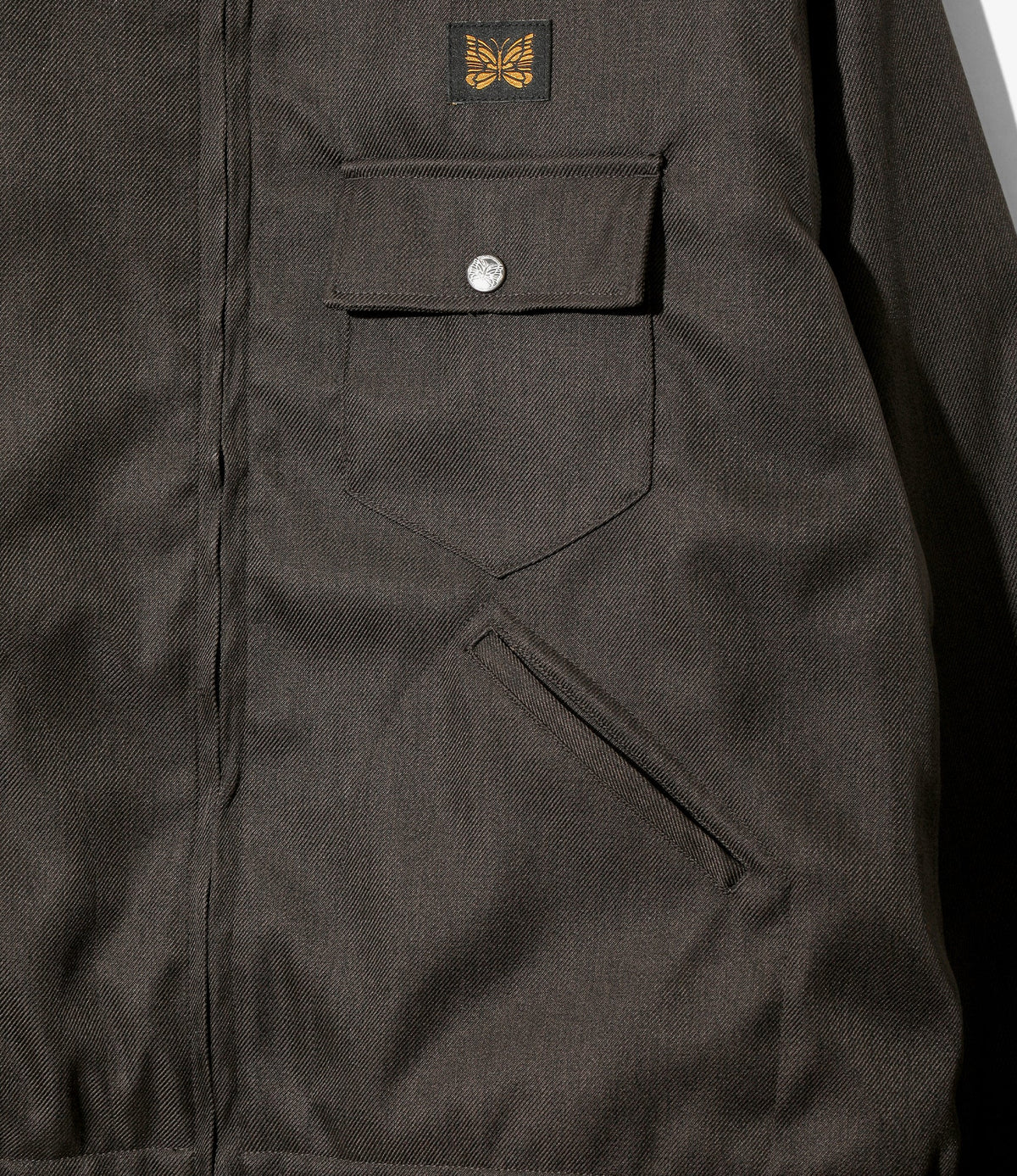 Needles Railroad Zip Jacket - Melange Double Cloth