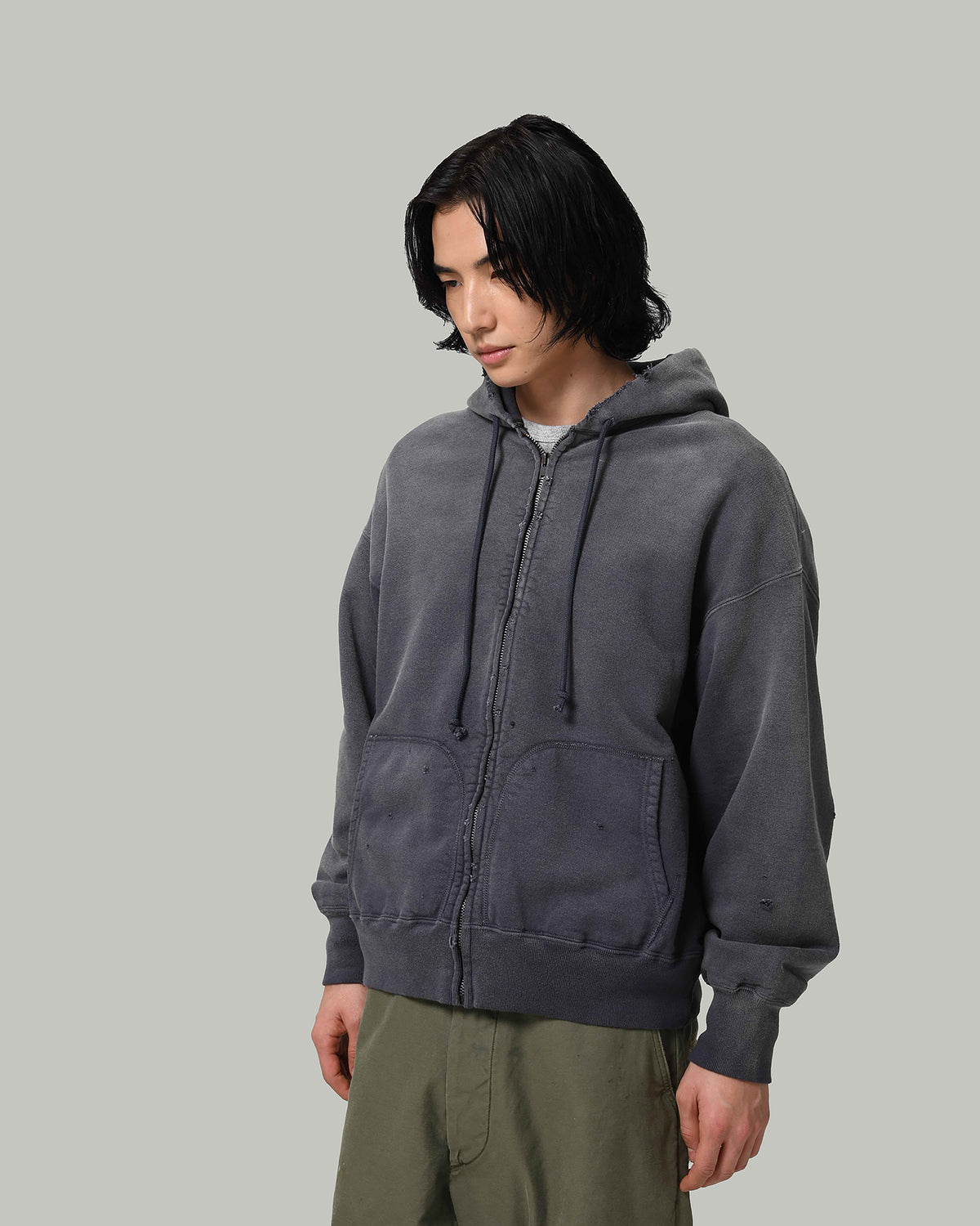 BOW WOW WEATHERED ZIP HOODIE