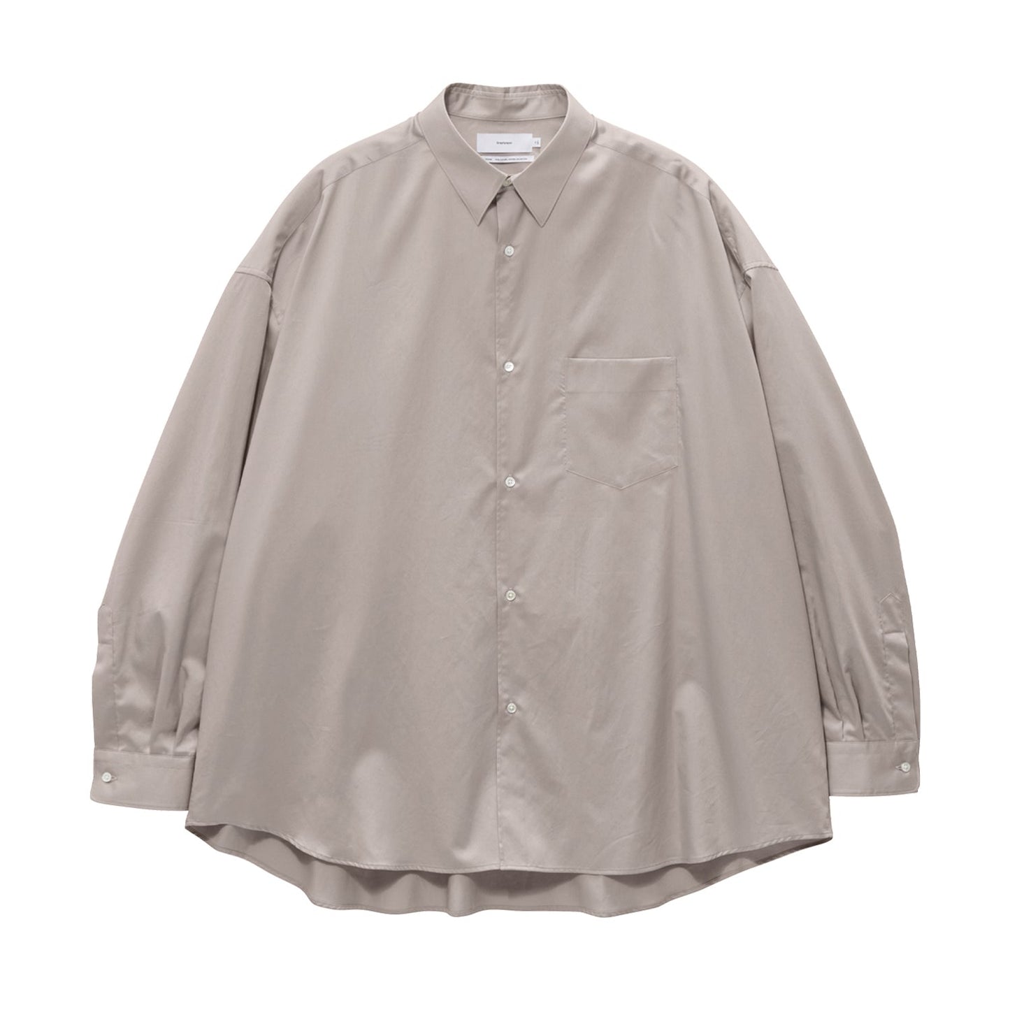 Graphpaper Silicon Poplin Oversized Regular Collar Shirt