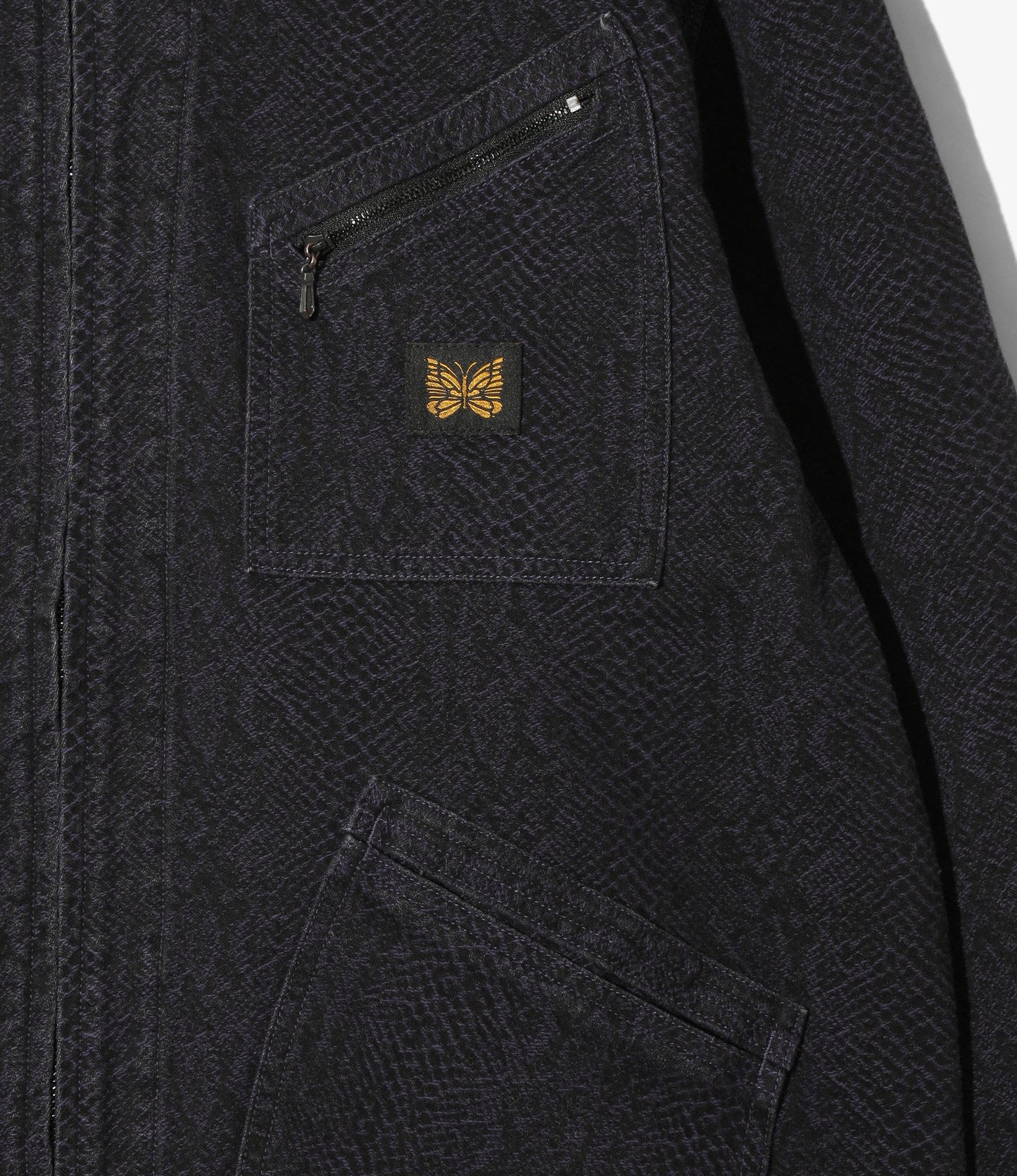 Needles Zipped Work Jacket - 10oz Python Jacquard