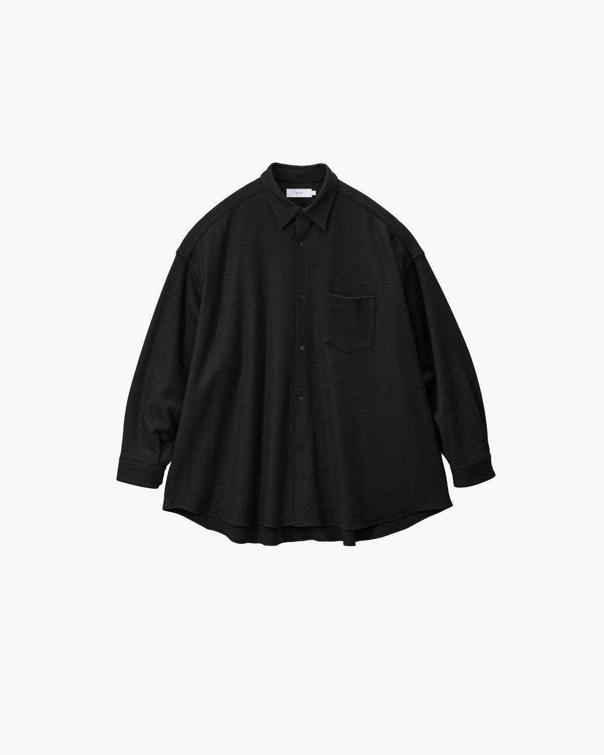 Graphpaper Wool Smooth Flannel Oversized Regular Collar Shirt