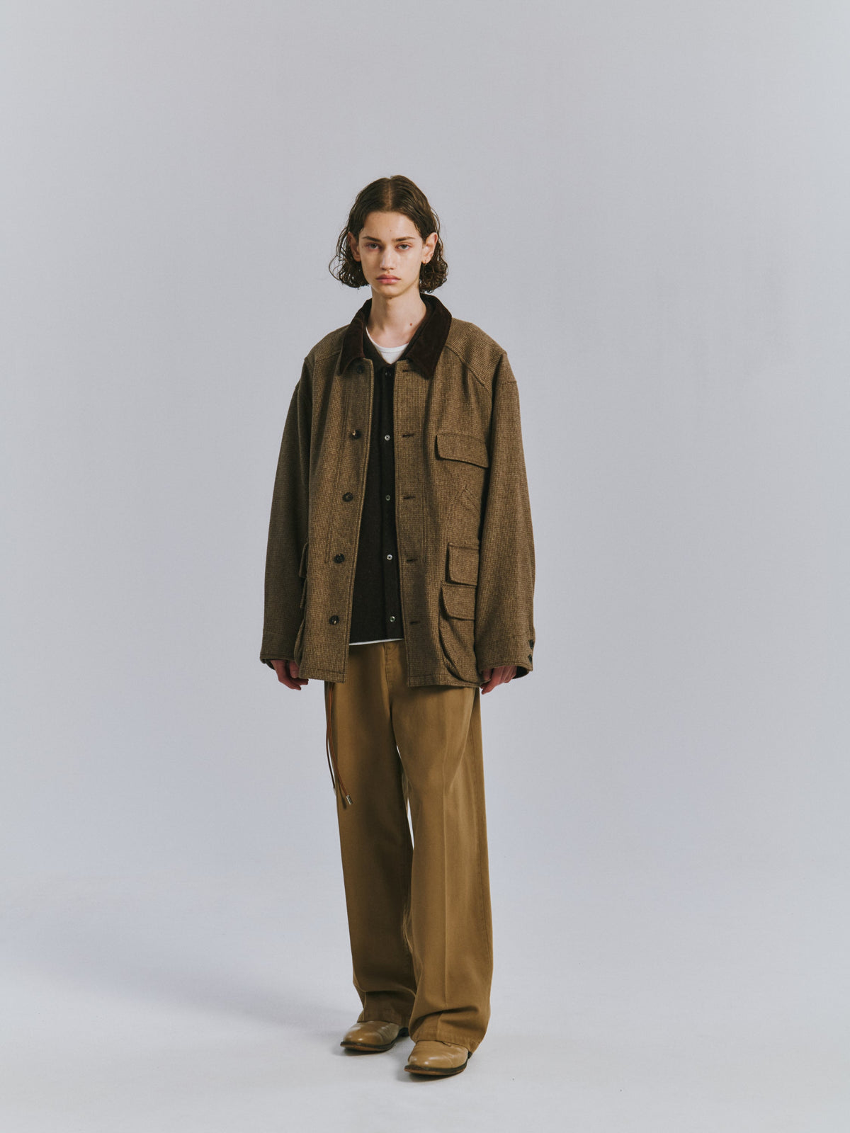 ANCELLM WOOL BLANKET HUNTING JACKET