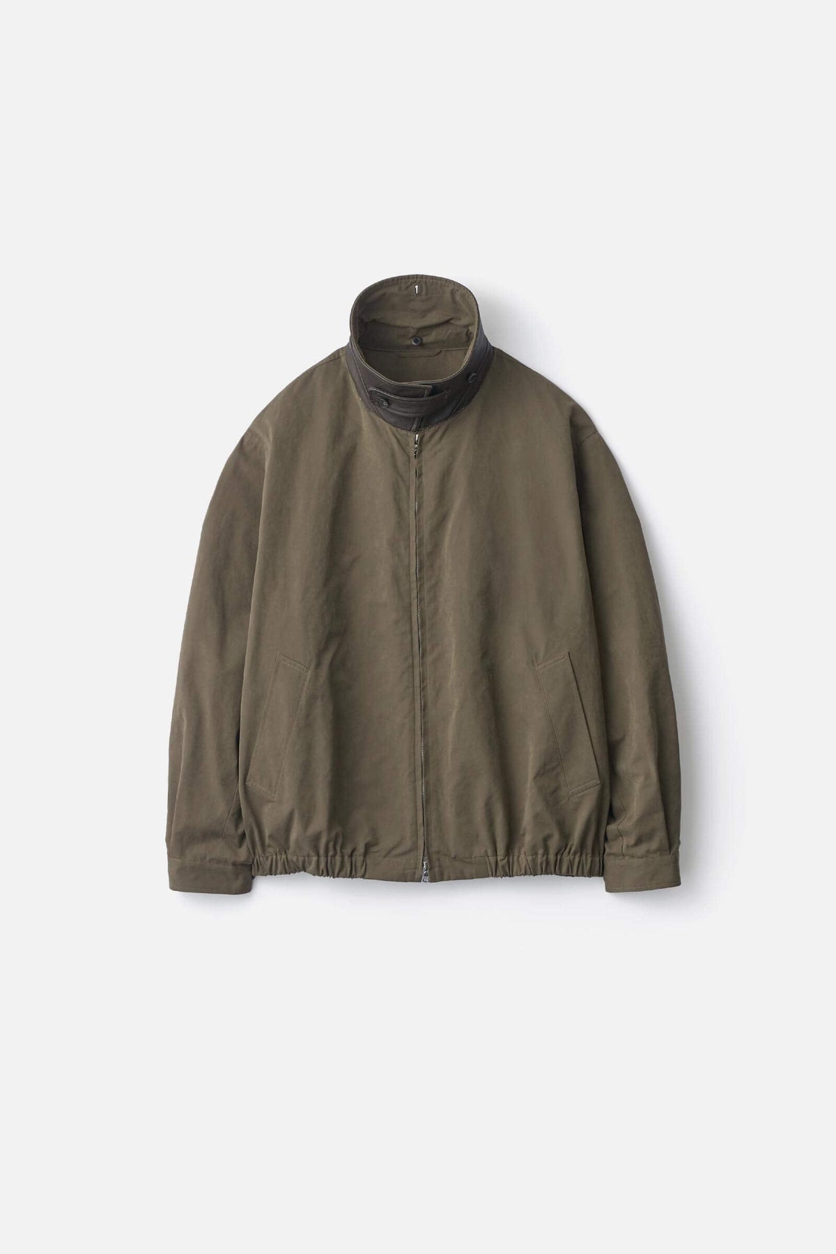 ssstein Detachable Collar Resin Finish Cotton Jacket