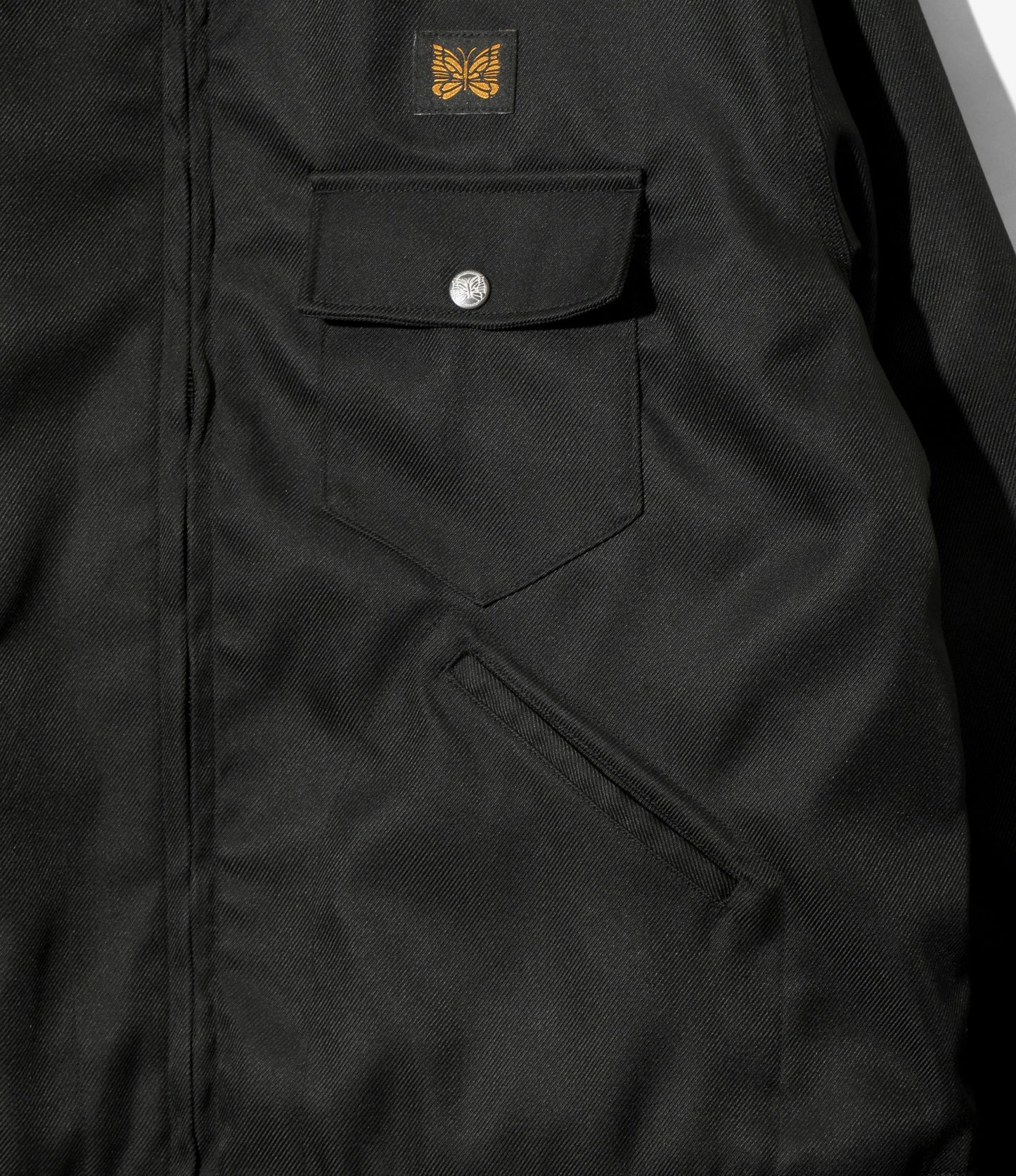 Needles Railroad Zip Jacket - Melange Double Cloth