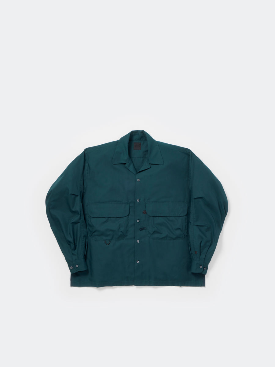 DAIWA PIER39 TECH SPORTS OPEN COLLAR SHIRT L/S SOLID