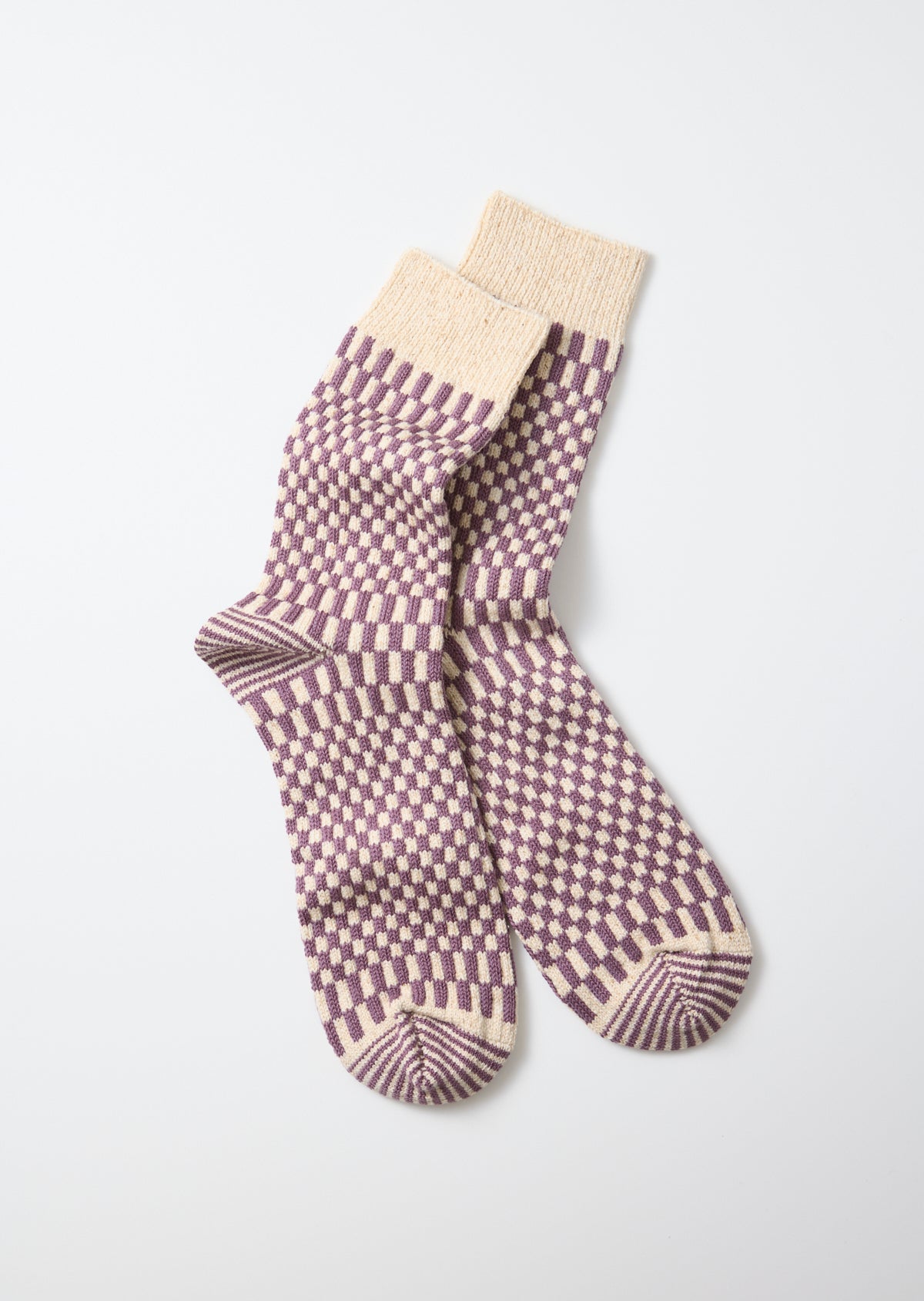 RoToTo CHECKERBOARD PATTERN SOCKS