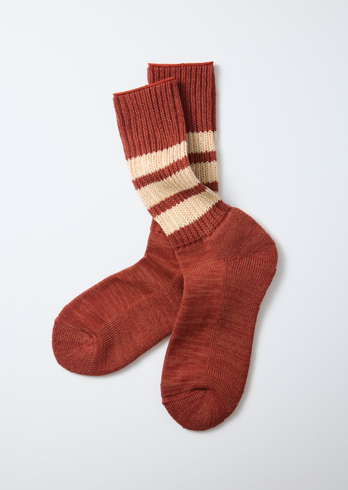 RoToTo COARSE RIBBED CREW SOCKS ”COLLEGE COLORS”