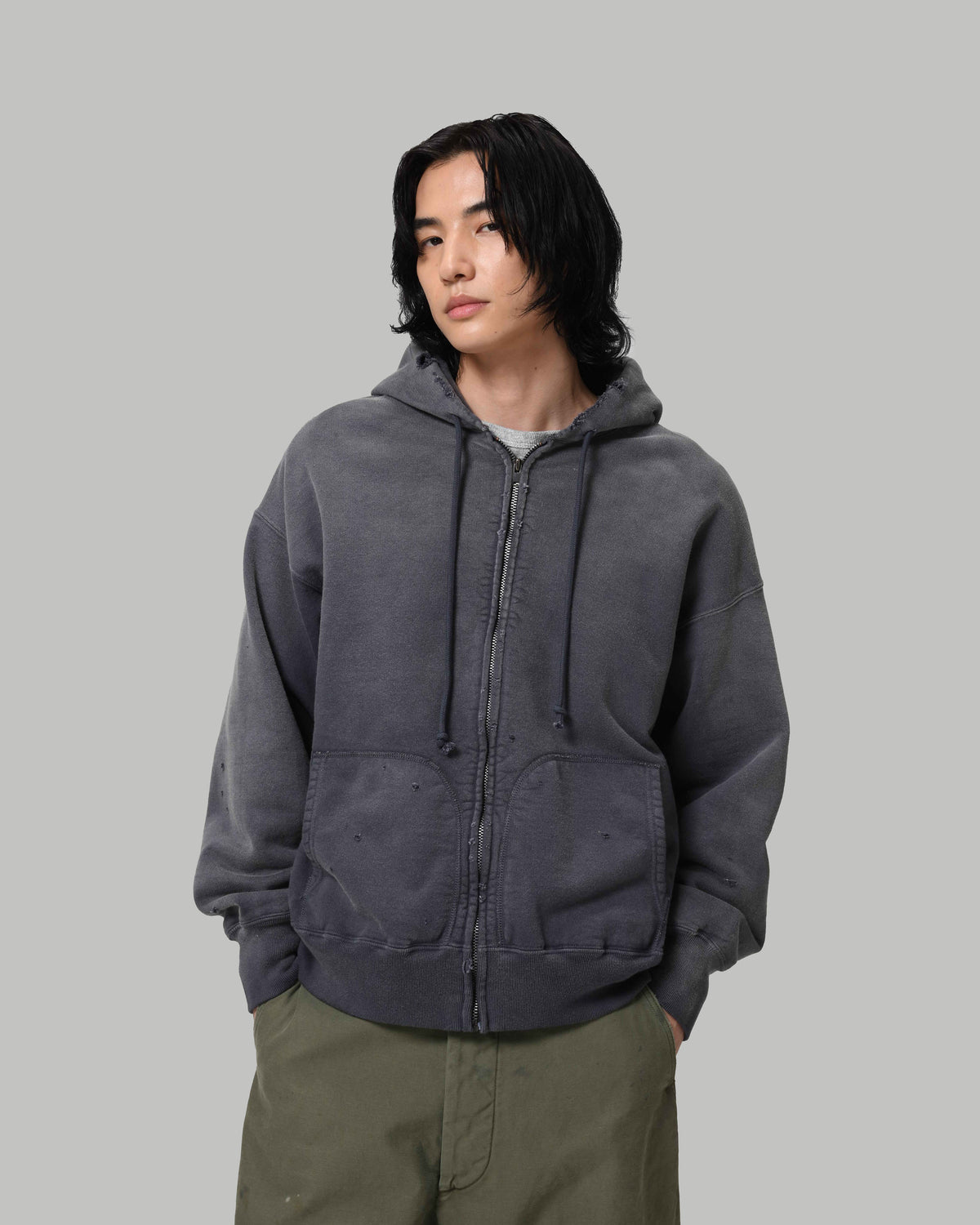 BOW WOW WEATHERED ZIP HOODIE