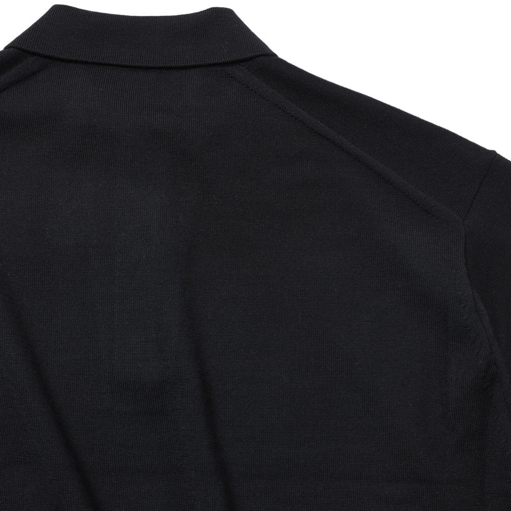 A.PRESSE Wool Knit L/S Polo Shirts