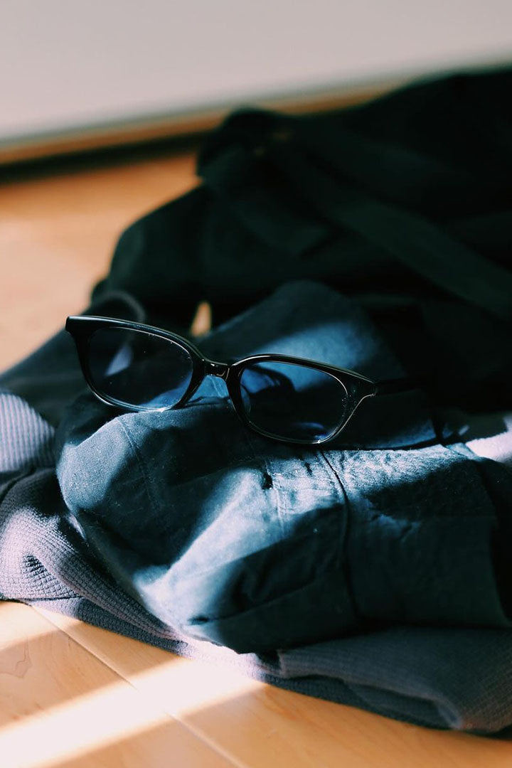 A.D.S.R. SUNGLASSES CALIBRE Shiny Black Lt.Blue
