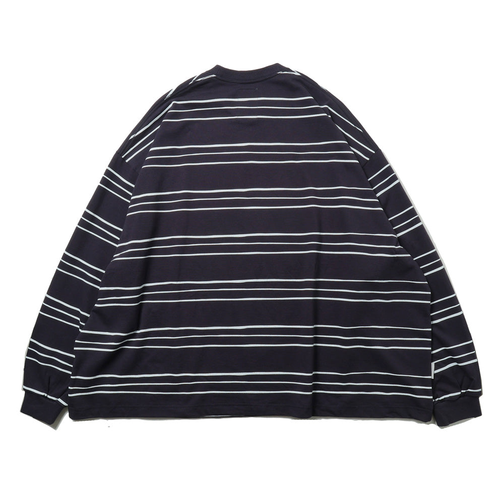 S.F.C (STRIPES FOR CREATIVE) SUPER BIG LS TEE (MULTI STRIPE)