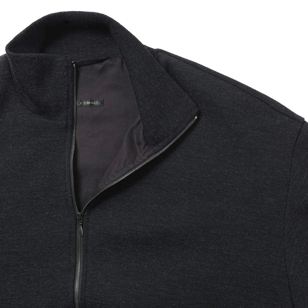 COMOLI Wool Knit Track Jacket
