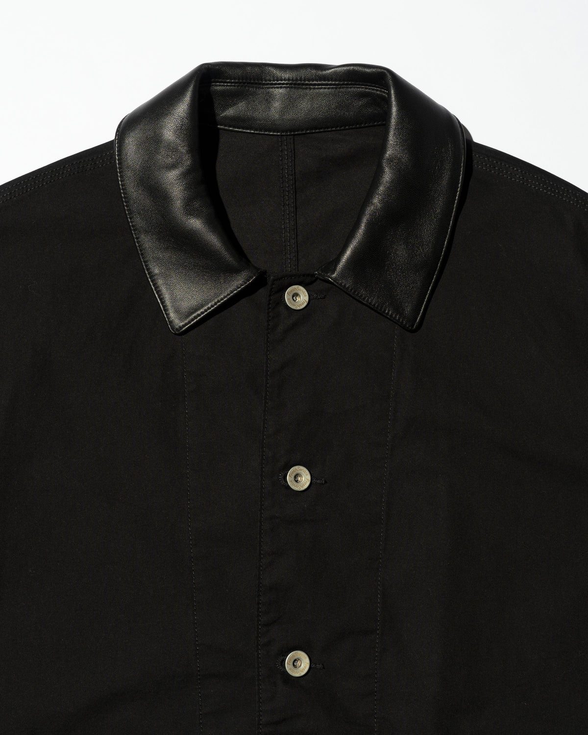 FreshService COTTON CANVAS LEATHER COLLAR WORK JACKET