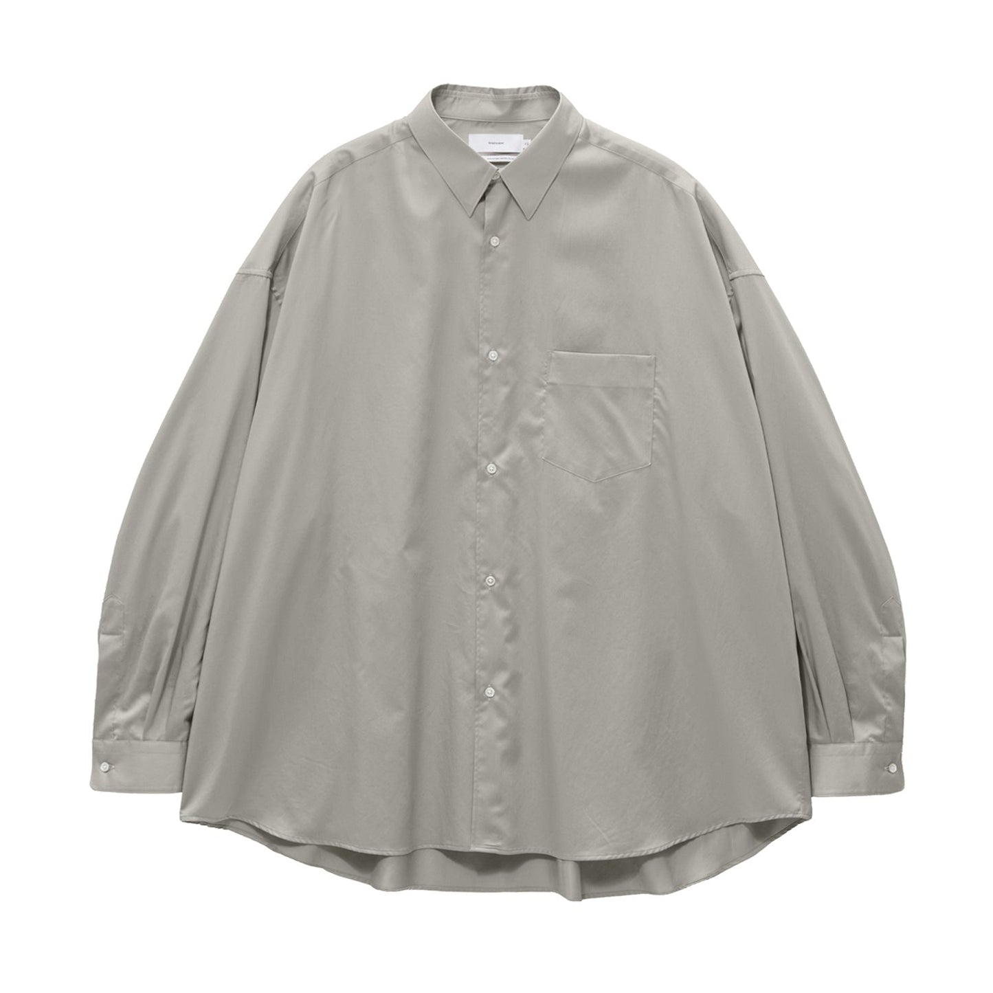 Graphpaper Silicon Poplin Oversized Regular Collar Shirt
