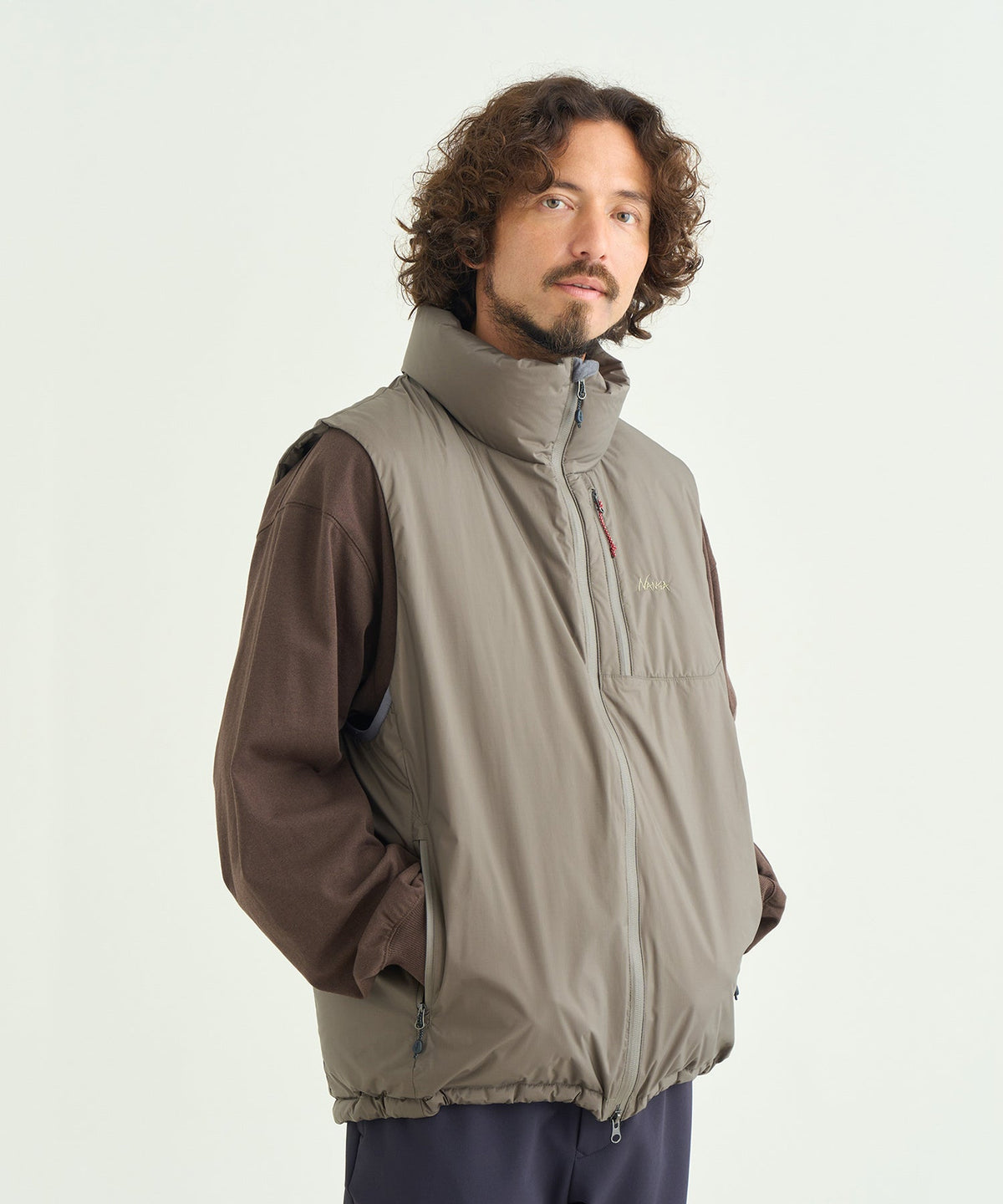 NANGA AURORA TEX STAND COLLAR DOWN VEST