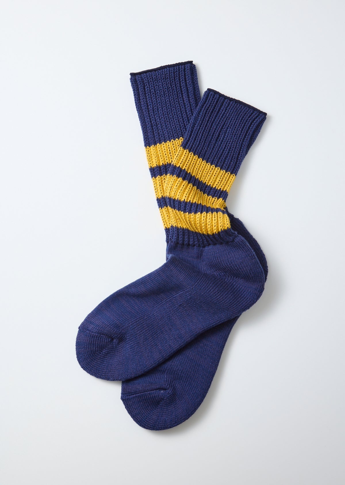 RoToTo COARSE RIBBED CREW SOCKS ”COLLEGE COLORS”