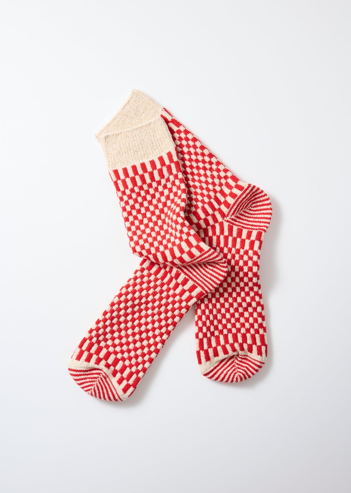 RoToTo CHECKERBOARD PATTERN SOCKS