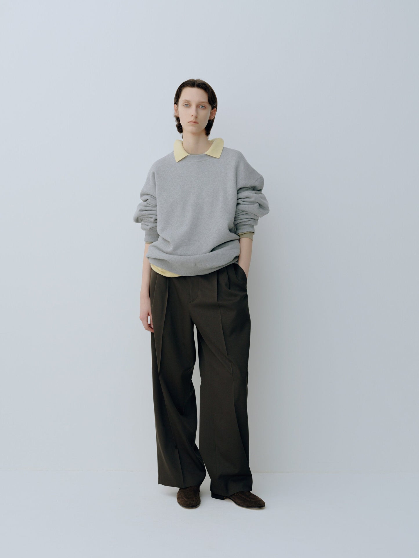 ssstein LONG WIDE TROUSERS