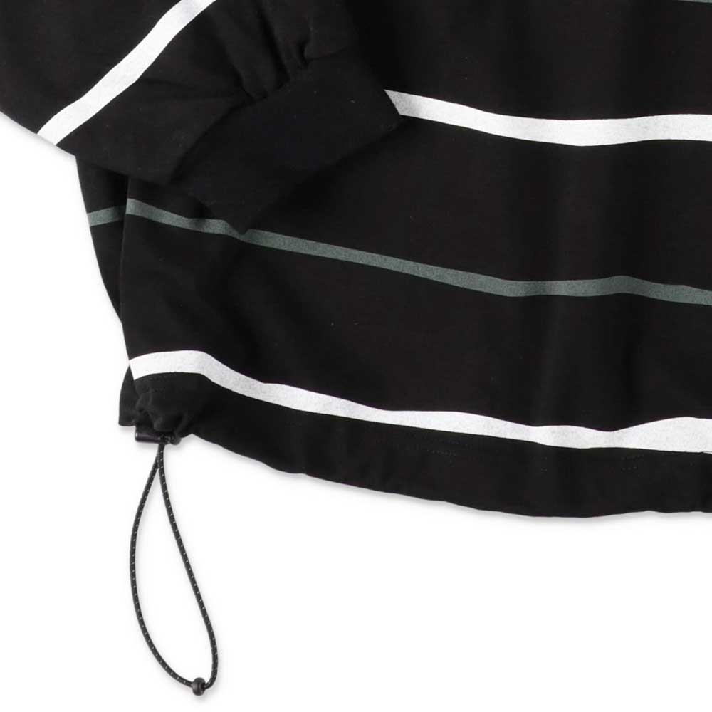 S.F.C (STRIPES FOR CREATIVE) SUPER BIG STRIPE LS TEE (W/DRAWSTRRINGS)
