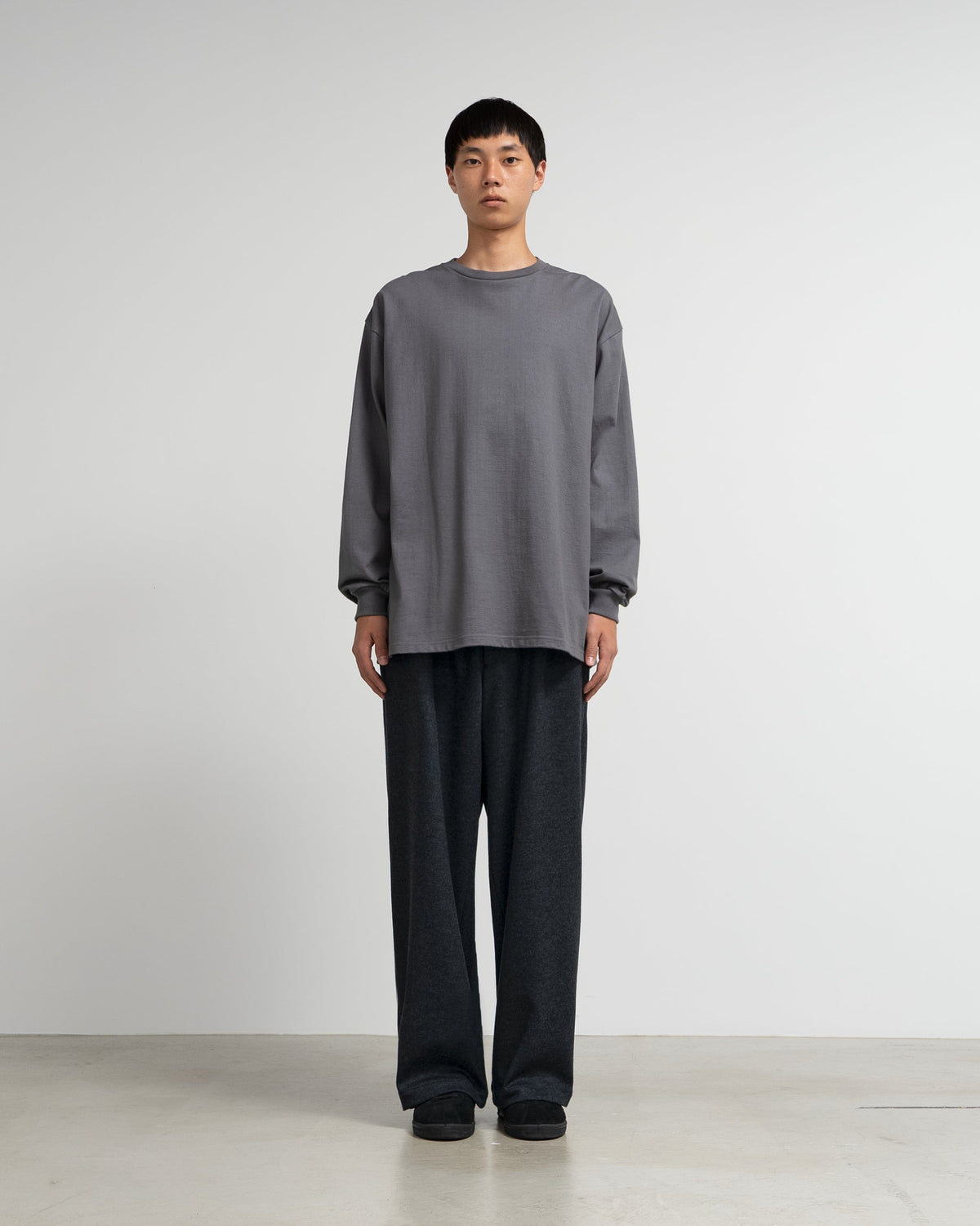 Graphpaper Wool Smooth Flannel Easy Wide Pants