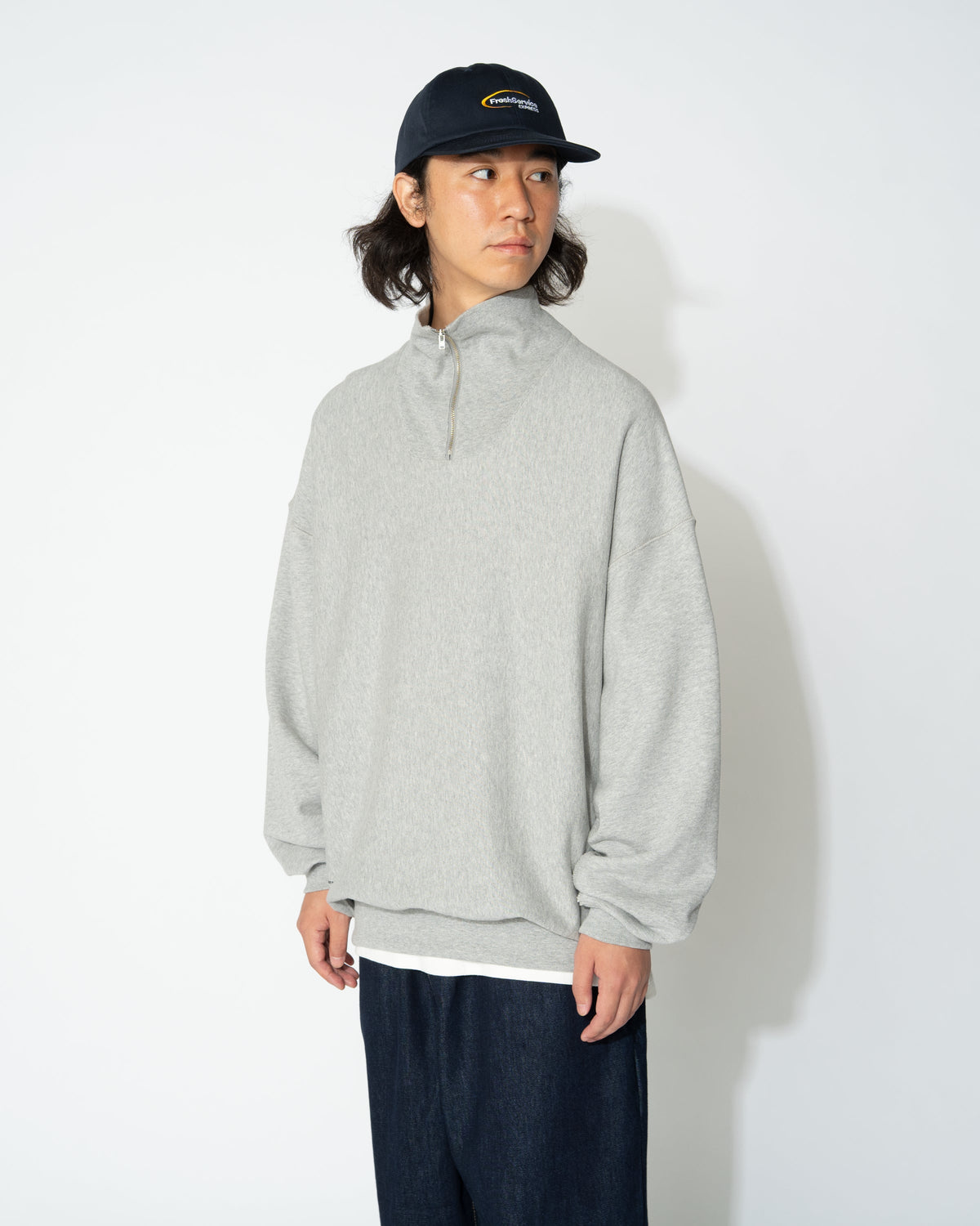 FreshService CLASSIC TERRY SWEAT HALF ZIP