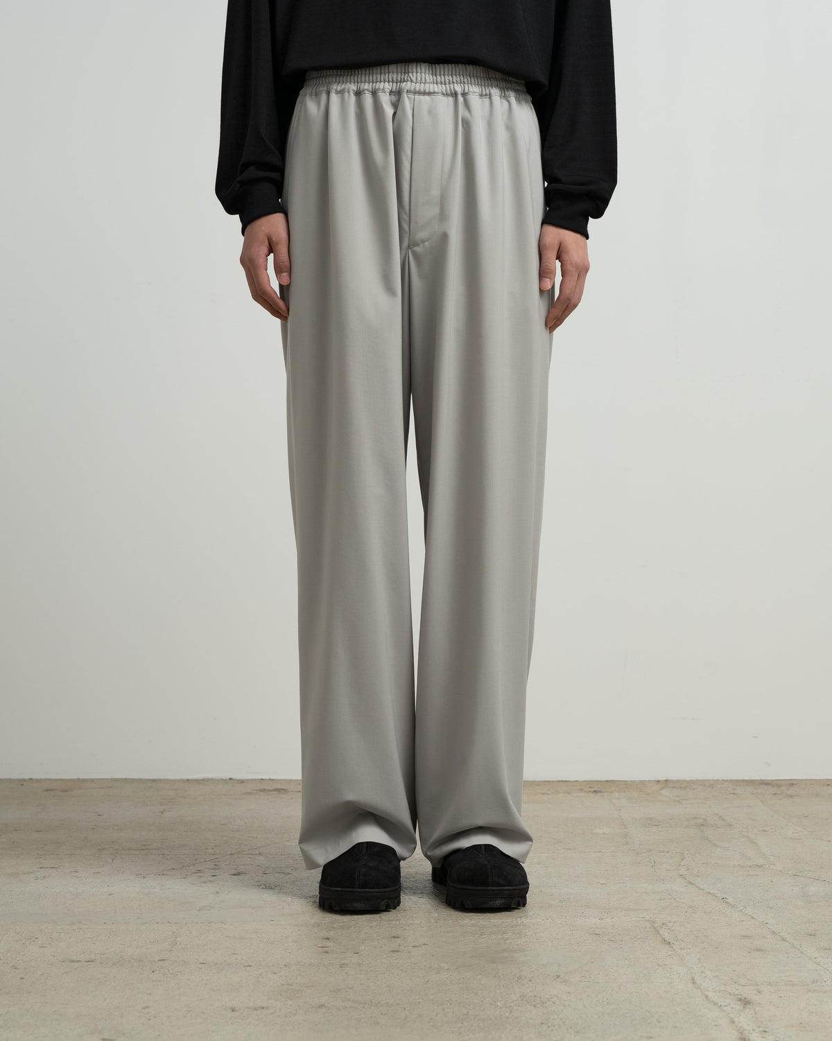 Graphpaper Extra Fine Wool Easy Wide Pants
