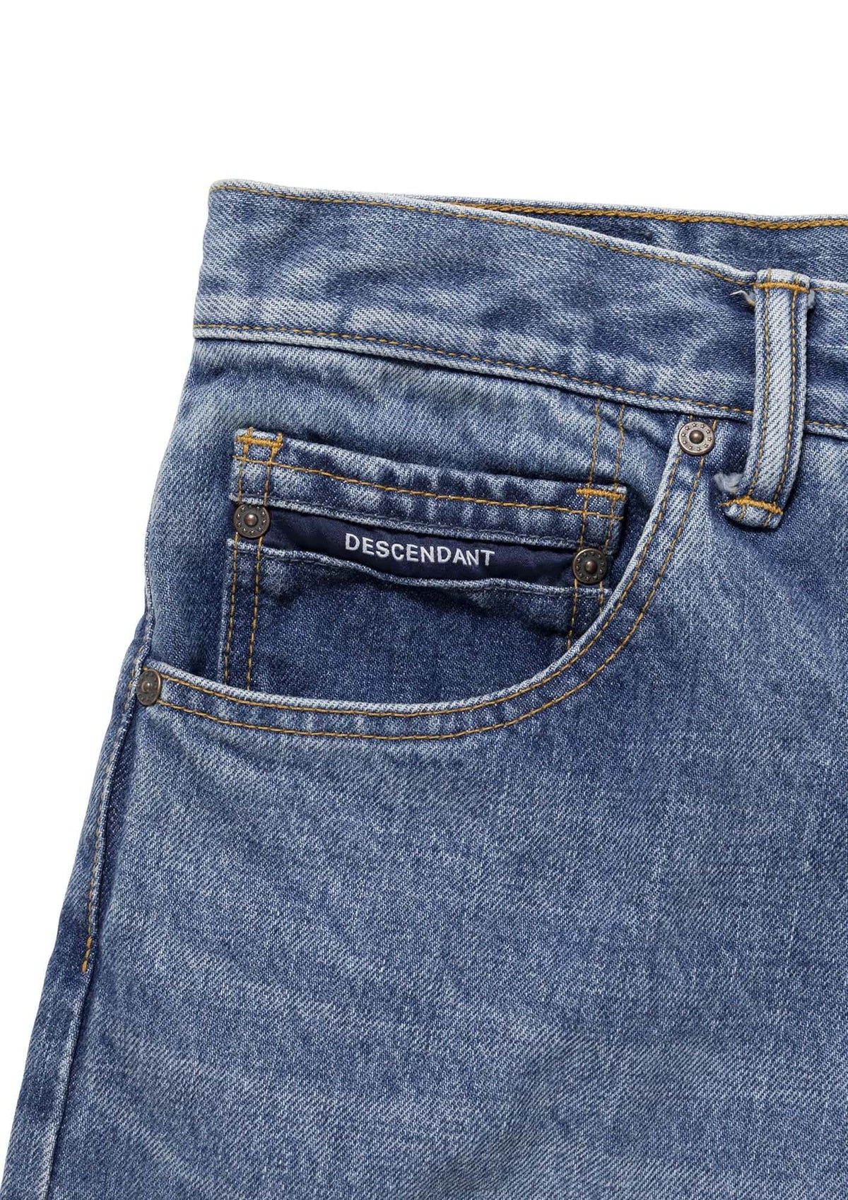 DESCENDANT 1995 DENIM TROUSERS BAGGY HARD WASH