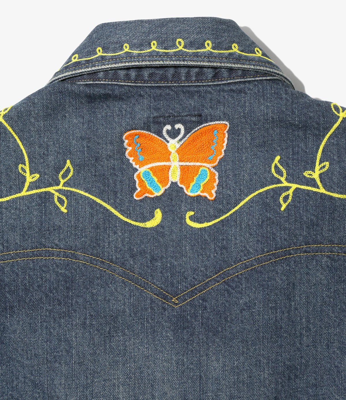 Needles Papillon Emb. Jean Jacket - 12oz Denim